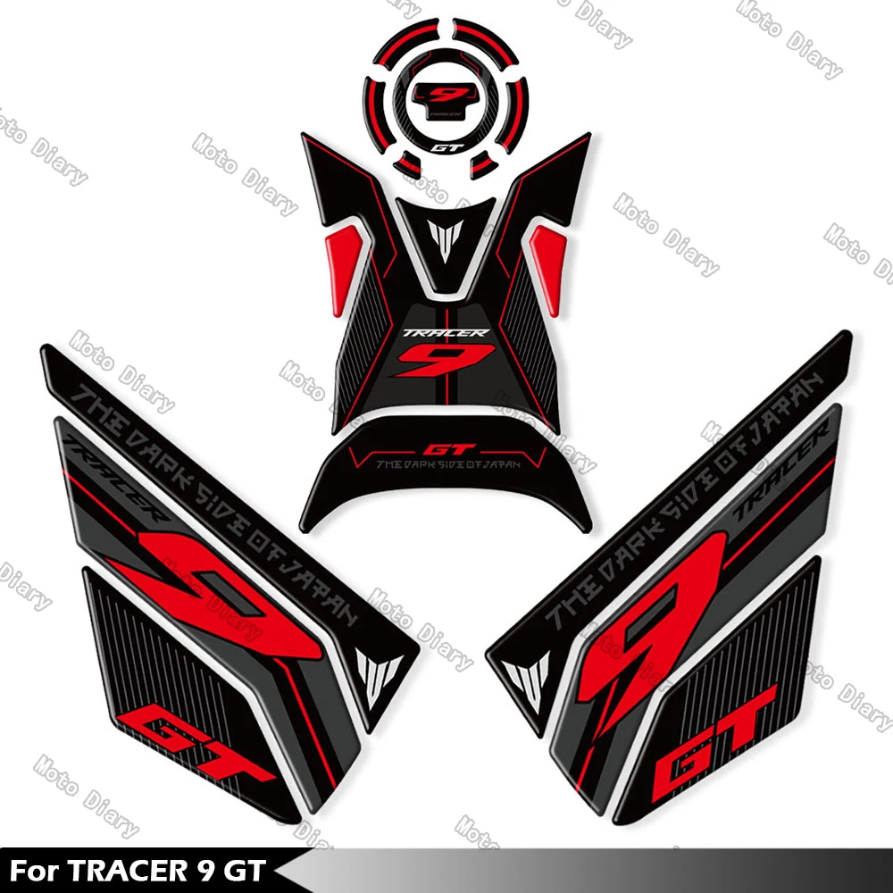 

Трассировщик 9 GT, наклейка на топливный бак, масляная и газовая крышка, 3D наклейка, защитная крышка, водонепроницаемая для трассера 9 gt 900 2021 2022 2023