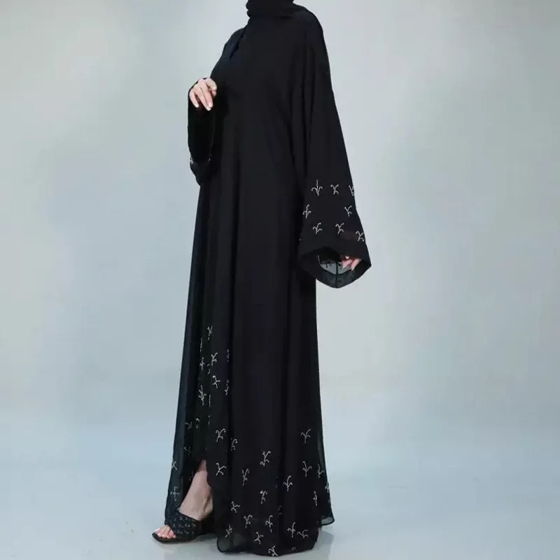 Abaya For Muslim Women Dress Kaftan Robe Trench Coats Femme Musulman Ensembles Abayas Hijab Caftan Dubai Turkey Islamic