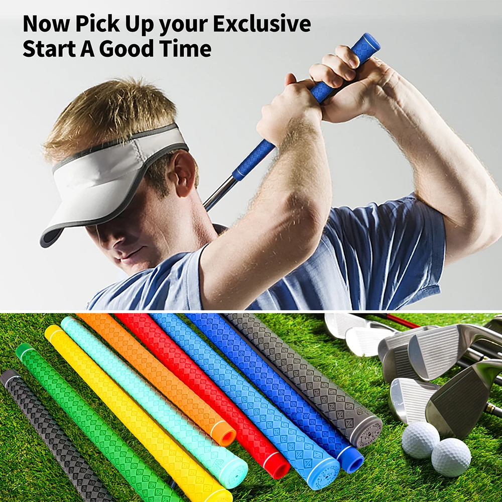 9 Colors Golf Club Grips Standard Midsize High-Quality Rubber Grip For Driver Wood And Irons 13Pcs/Lot