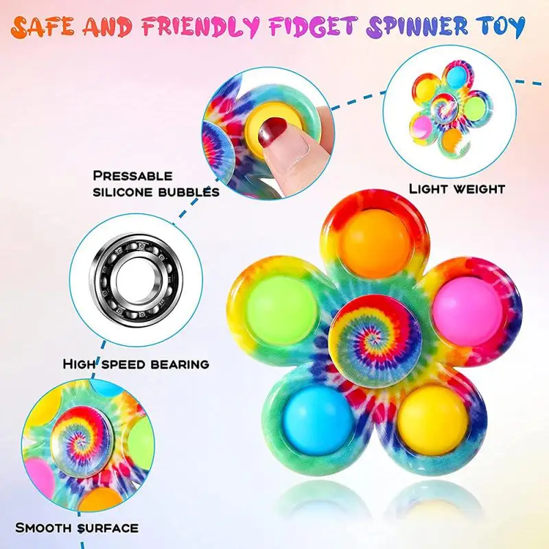 

Push Bubble Sensory Squeeze Toy Autism Stress Reliever Toys Adult Child Funny Anti-stress Fidget Spinner Decompression Gifts