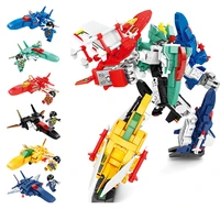 robot building block figure 6 in 1 mecha model set for adults friend kids boys toys gifts