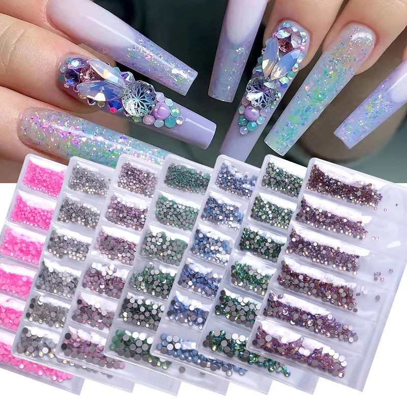 1440 шт. стразы для украшения ногтей