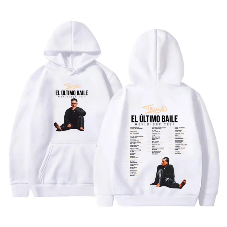 Rapper Trueno El Ultimo Balie World Tour 2024 Hoodie Men's Fashion Hooded Tracksuit Men Women Hip Hop Oversized Pullover Hoodies
