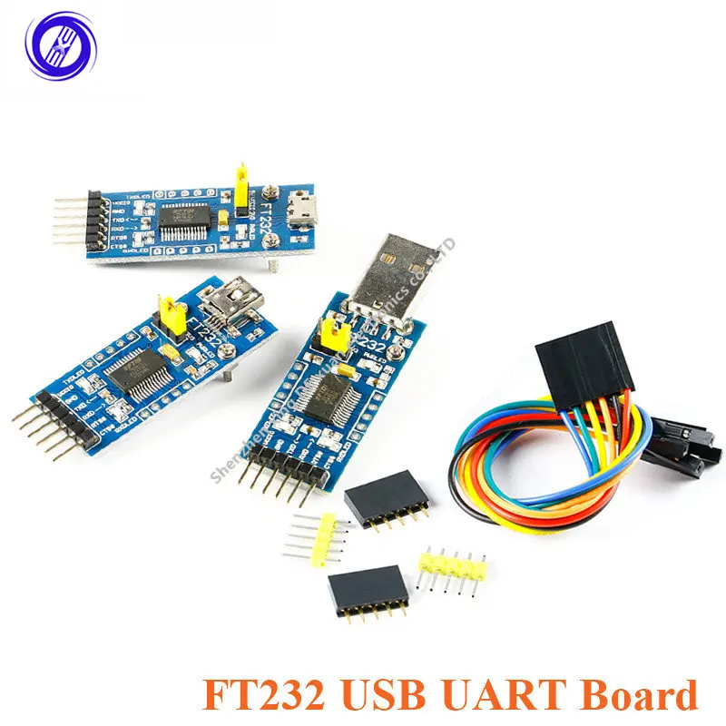 

Плата FT232 USB UART, модуль FT232RL FT232R, модуль связи USB-TTL, плата щетки типа А, мини-Интерфейс Micro