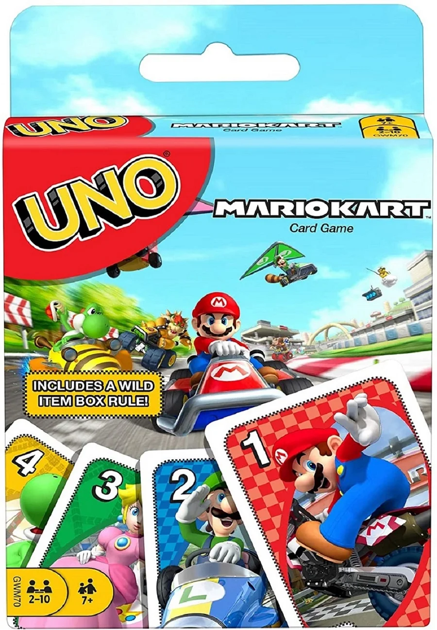 Карта Super Mario Kart UNO семейный пазл с играми веселая Женская игра карты для покера