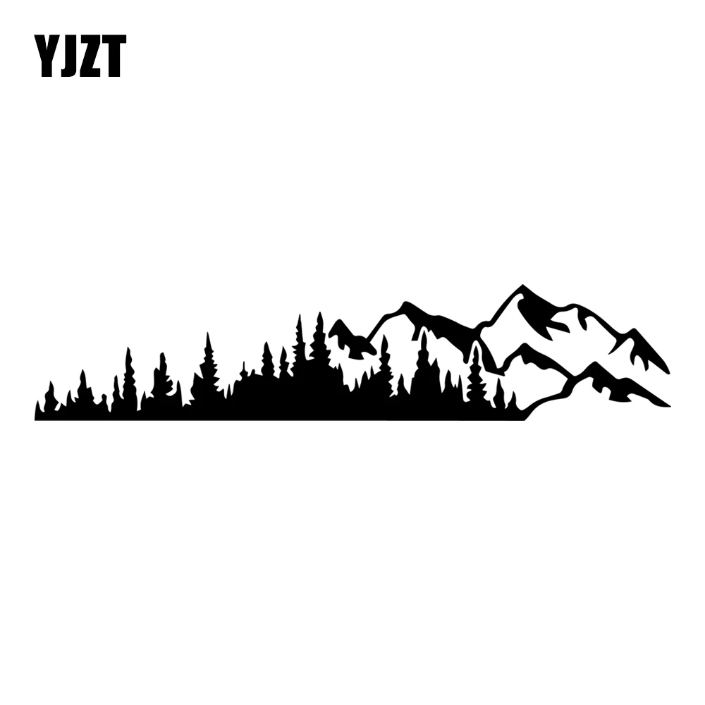 

YJZT 19,8*4 см Переводные картинки для гор и деревьев, виниловые графические индивидуальные автомобильные наклейки, украшение для дома на колесах, трейлера, грузовика