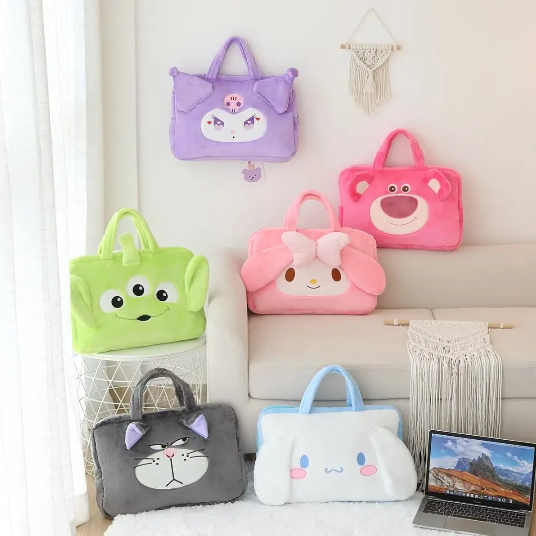 

Sanrio Cinnamoroll Kawaii мультяшная сумка для ноутбука сумка для планшета Ipad Противоударная подкладка Новая модная многофункциональная сумка для хра...