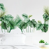 palm tree leaf wall stickers home room decoration bedroom bathroom adhesive wallpaper wall furniture door house interior decor