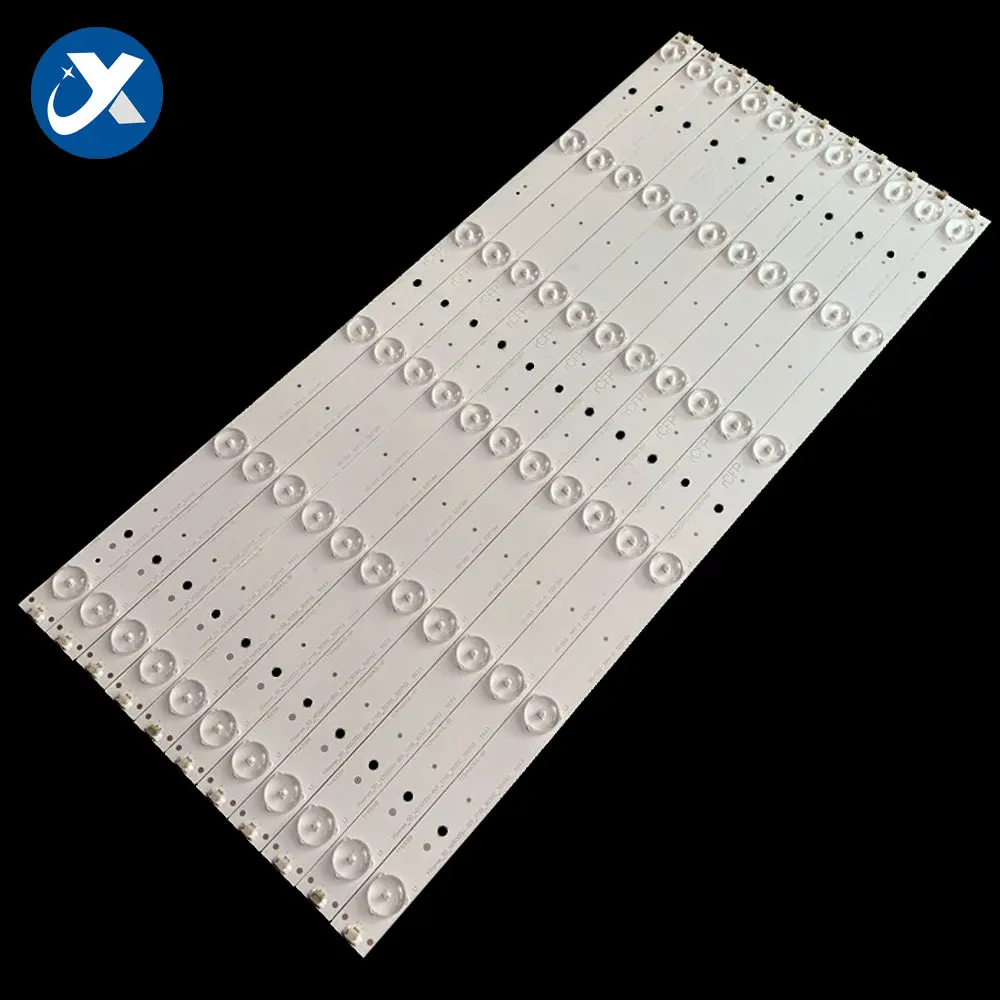 5 комплектов, 50 дюймов, 504 мм * 17 мм, фотоподсветка телевизора, запчасти Hisense, 50 дюймов, 6 светодиодов, 6 в, 2 Вт, фотовспышка, 6 светодиодов, 50k320u, LED50EC590UN