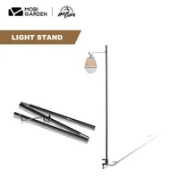 mobi garden folding camping light pole portable folding camping light aluminum alloy lighting stand bracket