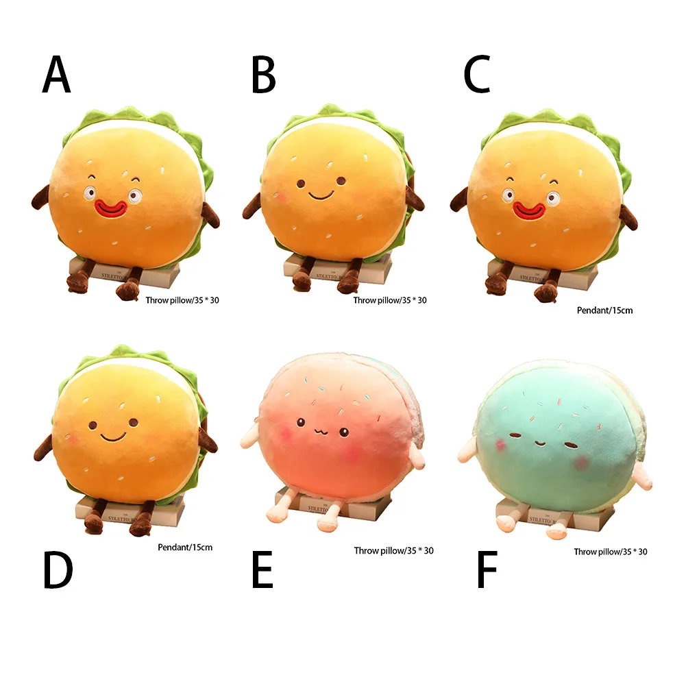 

Плюшевая подушка, мягкий гамбургер, ПП, для дома, офиса, общежития, кровать, диван, детская подушка для сна, игрушка на день рождения для детей...