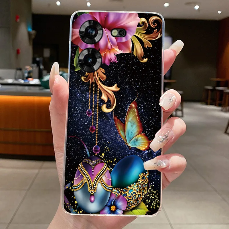 Фото Чехол для Tecno Pova 5 5Pro LH7n LH8n Aesthetic Cute Cat, мягкая задняя крышка для Techno Pova 5 Pro, прозрачный силиконовый чехол для телефона №5