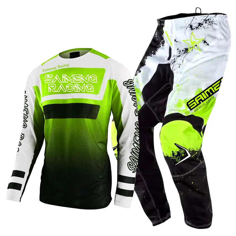 Костюм для мотокросса трикотажные брюки мужчин и женщин езды на мотоцикле по
