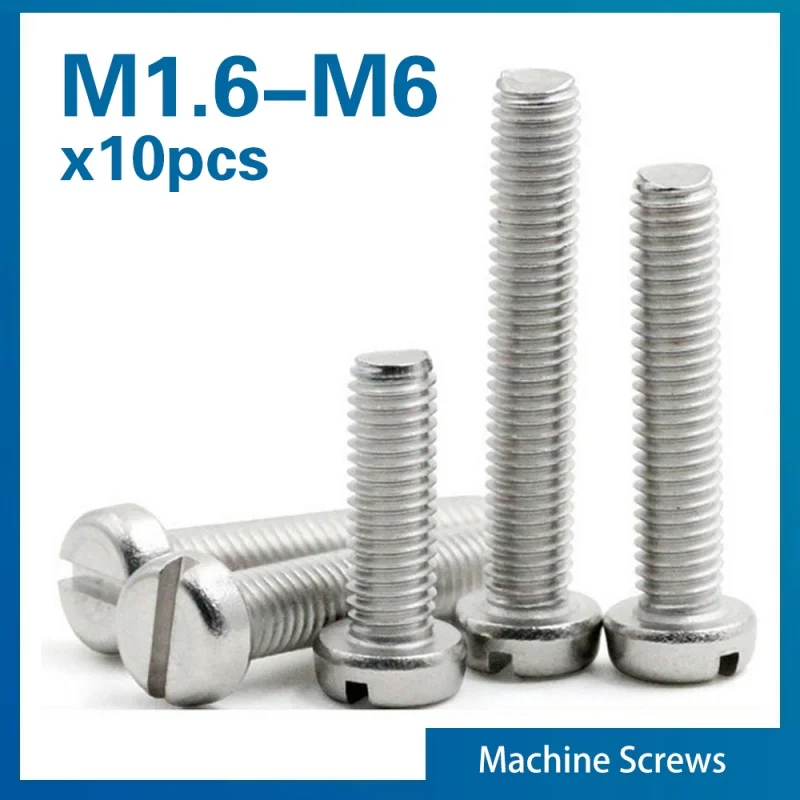 

Шлицевые винты с круглой головкой из нержавеющей стали XMSJ M1.6 M2 M2.5 M3 M4 M5 M6