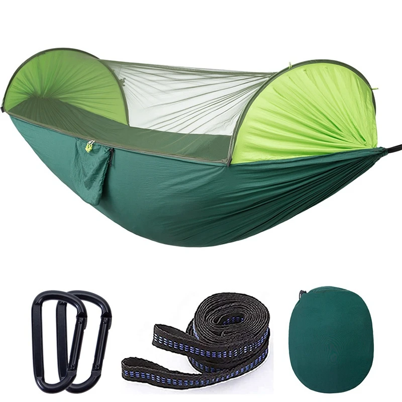 

Portable Automatic Camping Hammock With Mosquito Net,Folding Multi Use Hammock Swing For Outdoor Camping