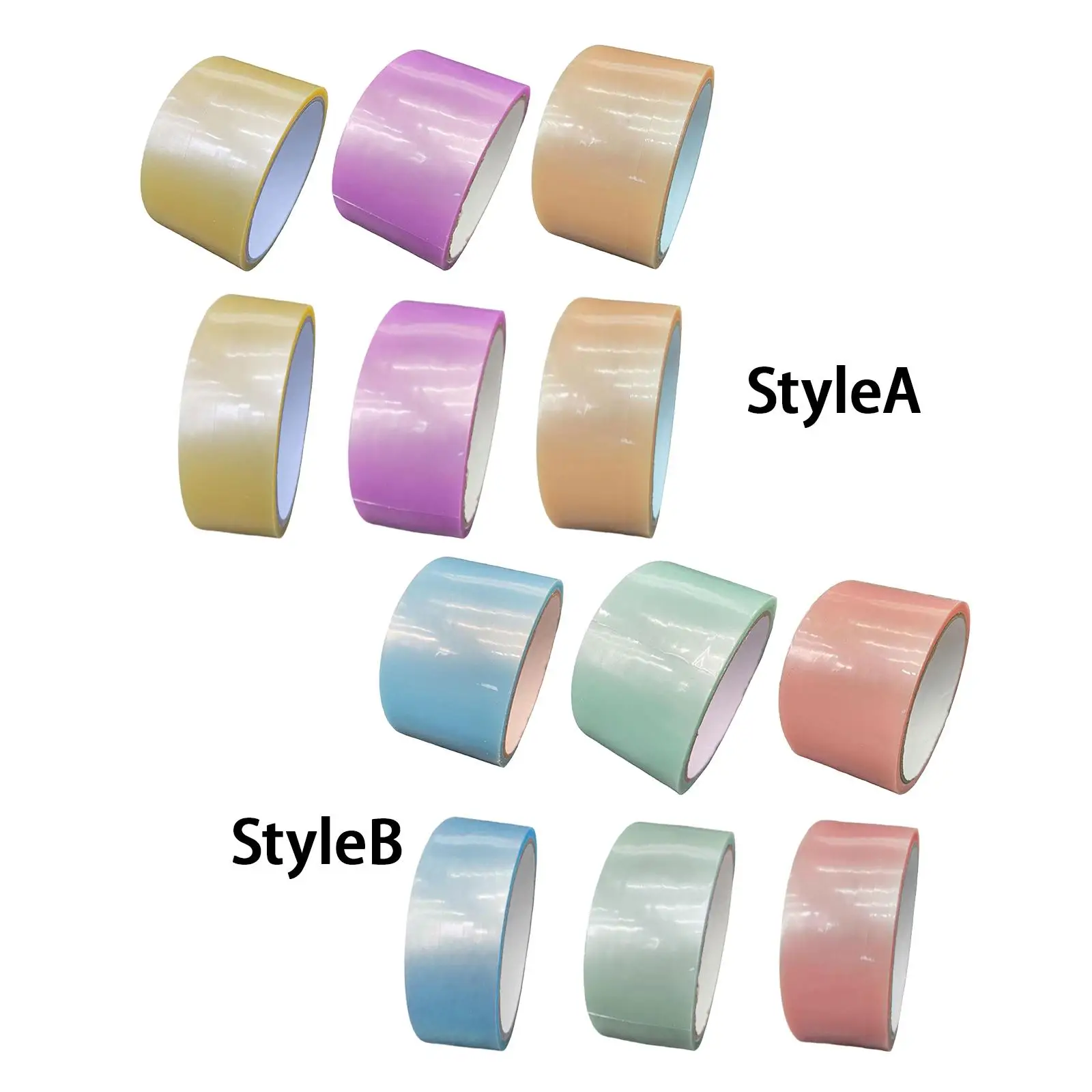 

6x Sticky Ball Tape, Mixed Colors Colored Ball Tapes, Sensory Toys, Educational Relaxing Handmade DIY Making Ball Game