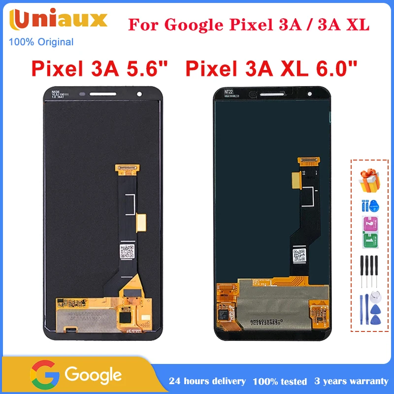 Original For Google Pixel 3A 3AXL LCD Display Touch Digitizer Screen For Google Pixel 3AXL OLED Replacement No Dead pixel