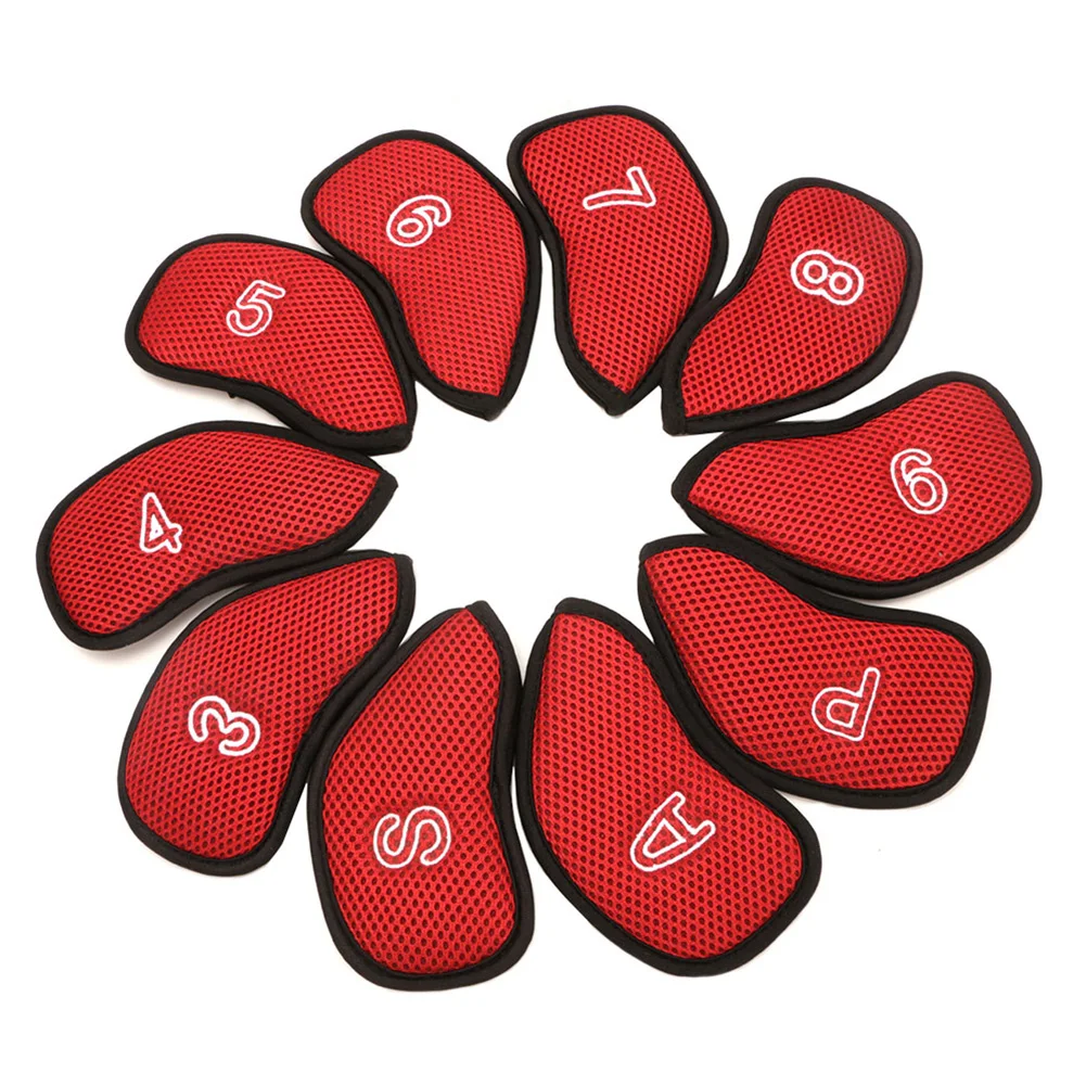 

10 Pcs Golf Club Head Covers Iron Putter Head Cover Putter Headcover Set Outdoor Sport Golf Accessoires Outdoor Sport