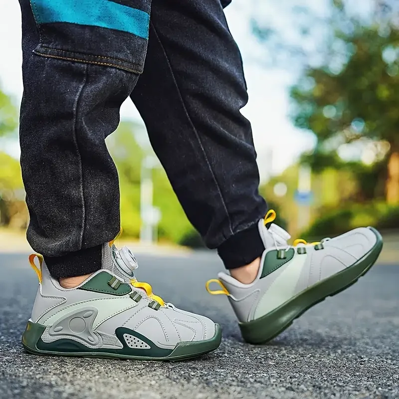 Kids Ultralight Breathable Sneakers With Chic Design For Outdoor Tennis Running Walking