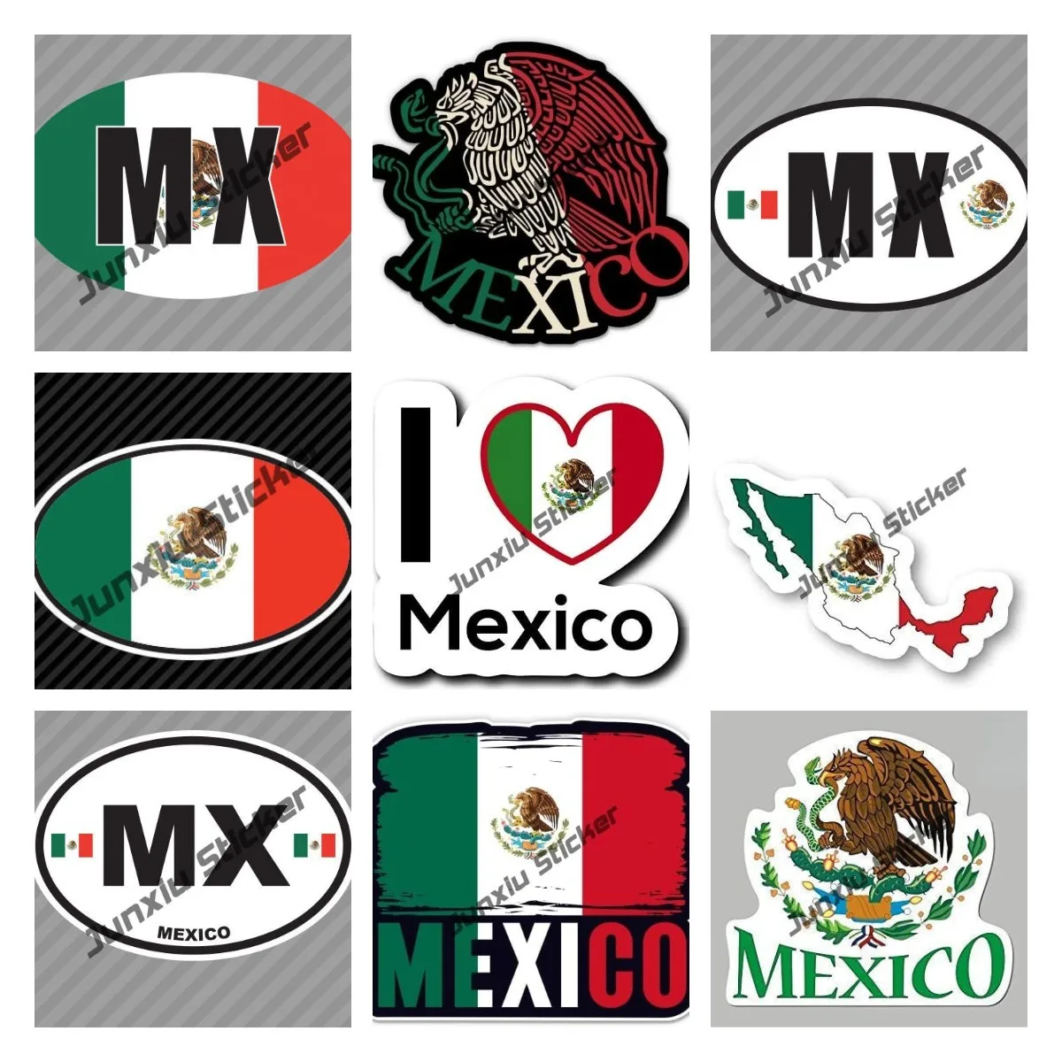 Мексиканская виниловая наклейка, флаг мексиканской страны, MX наклейка для автомобиля, аксессуары, ноутбуки, тумбы, окна, грузовики, Украшение стен