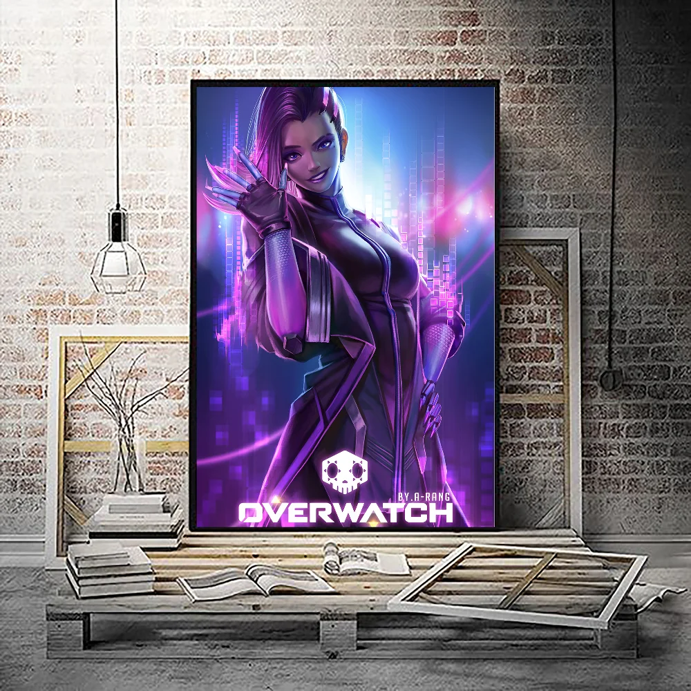 Винтажный Плакат Overwatch Game Клейкий Настенный Художественный Декор Для Домашнего