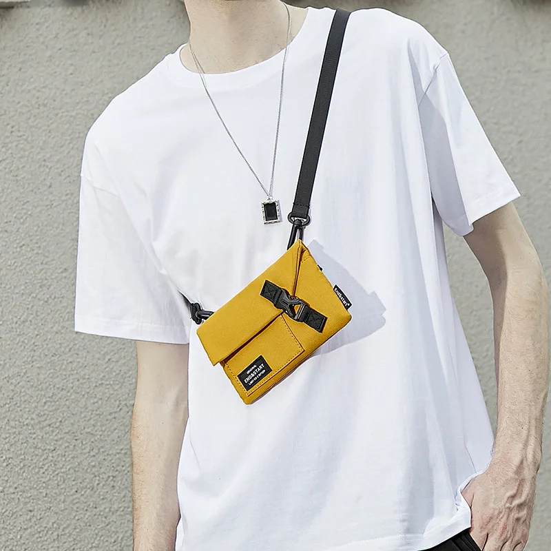 Men's Mini Crossbody Bag, Trendy And Lightweight Shoulder Bag For Carrying Mobile Phones And Small Items  Backpack Or Chest Bag