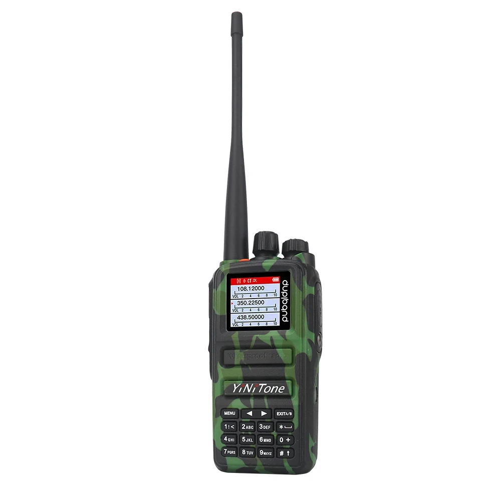 ht uv2 portable walkie talkie ip68 waterproof high power intercom uhf vhf dual band long range walkie talkie free global shipping