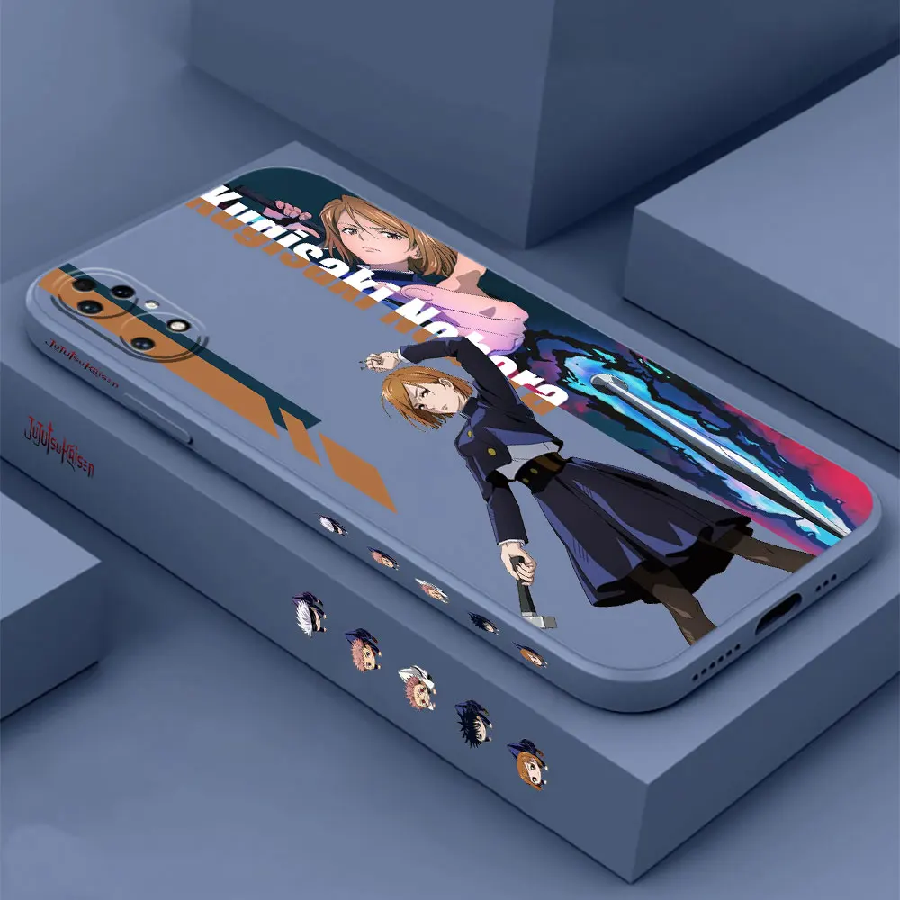 Jujutsu Kaisen Kugisaki Nobara Phone Case For Huawei P60 P50 P40 P30 P20 Mate 50 40 30 20 20X 10 Colour Liquid Silicone Cover