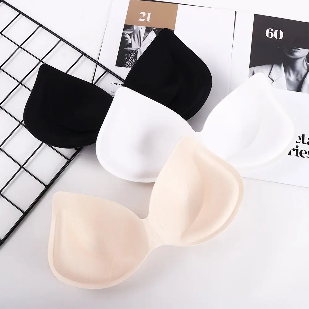

Breathable Clothes Accessories Sponge Removable Soft Breast Insert Push Up Breast Pads Enhancer Chest Cups Bra Pads