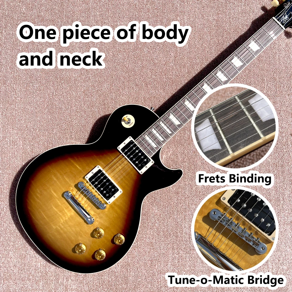 

LP standard 1959 R9 Electric Guitar, Rosewood Fingerboard, Frets Binding, Chrome Hardware, Tune-o-Matic Bridge, Real Picture
