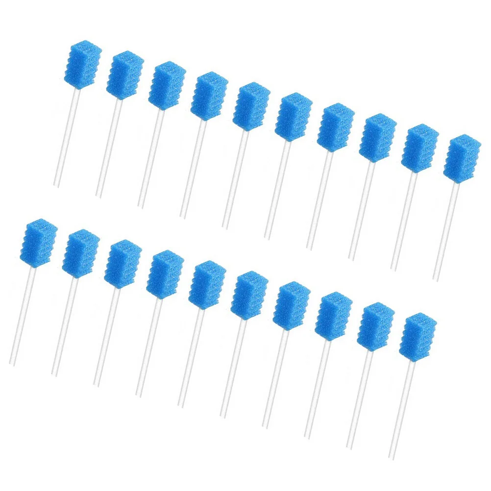 

250pcs Sponge Stick Disposable Mouth Care Sponge Tooth Foam Sponge Oral Care Sticks (Blue)