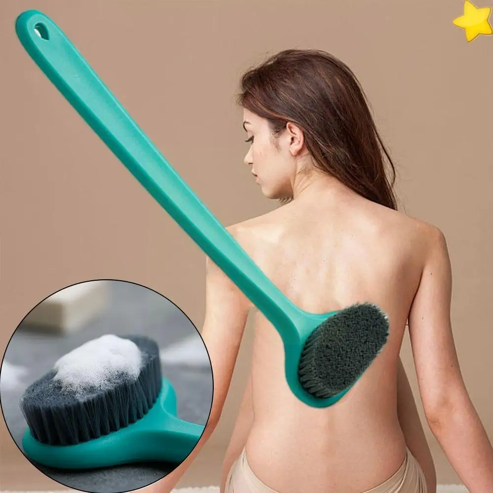 

1pc Bathroom Long Handle Shower Brush Back Body Exfoliating Bath Brush Massage Bristle Foot Soft Skin Tool Care Scrubber Br Z7o9