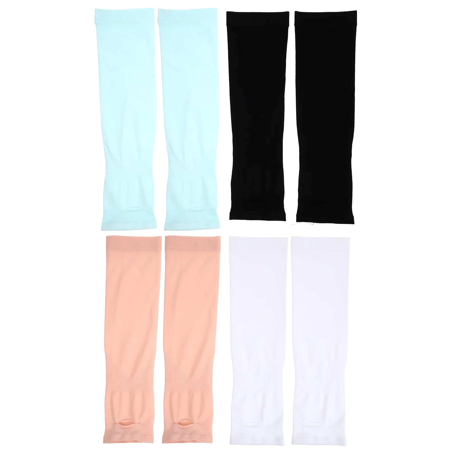 

4 Pairs Children's Viscose Fiber Oversleeve Running Sleeves Arm Covers Outdoor Sports Ice Universal Kids 90% Nylon Men Women