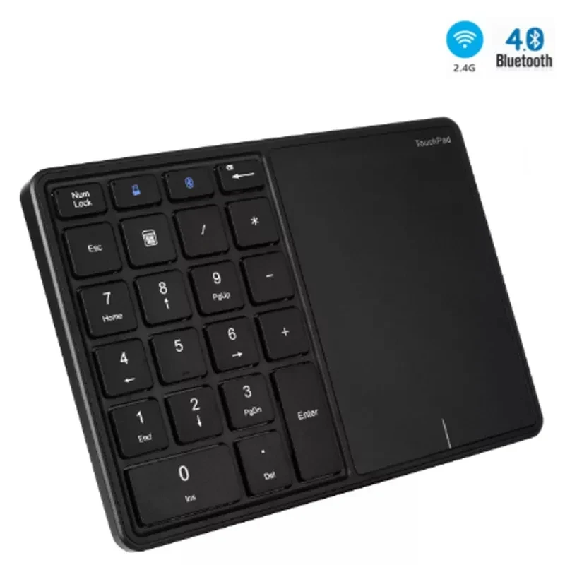 

Mofii Bluetooth цифровая клавиатура 2,4G Беспроводная клавиатура перезаряжаемая цифровая панель с тачпадом многофункциональная Клавиатура для ноутбука и ПК