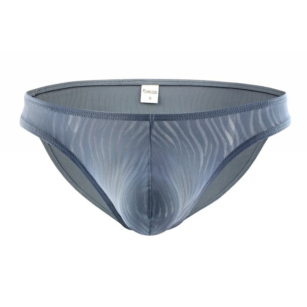 

U Convex Pouch Brief For Man Soft Ultra-Thin Sexy Briefs Ice Silk Panties water Texture G-String Underwear Gay Men Underpants