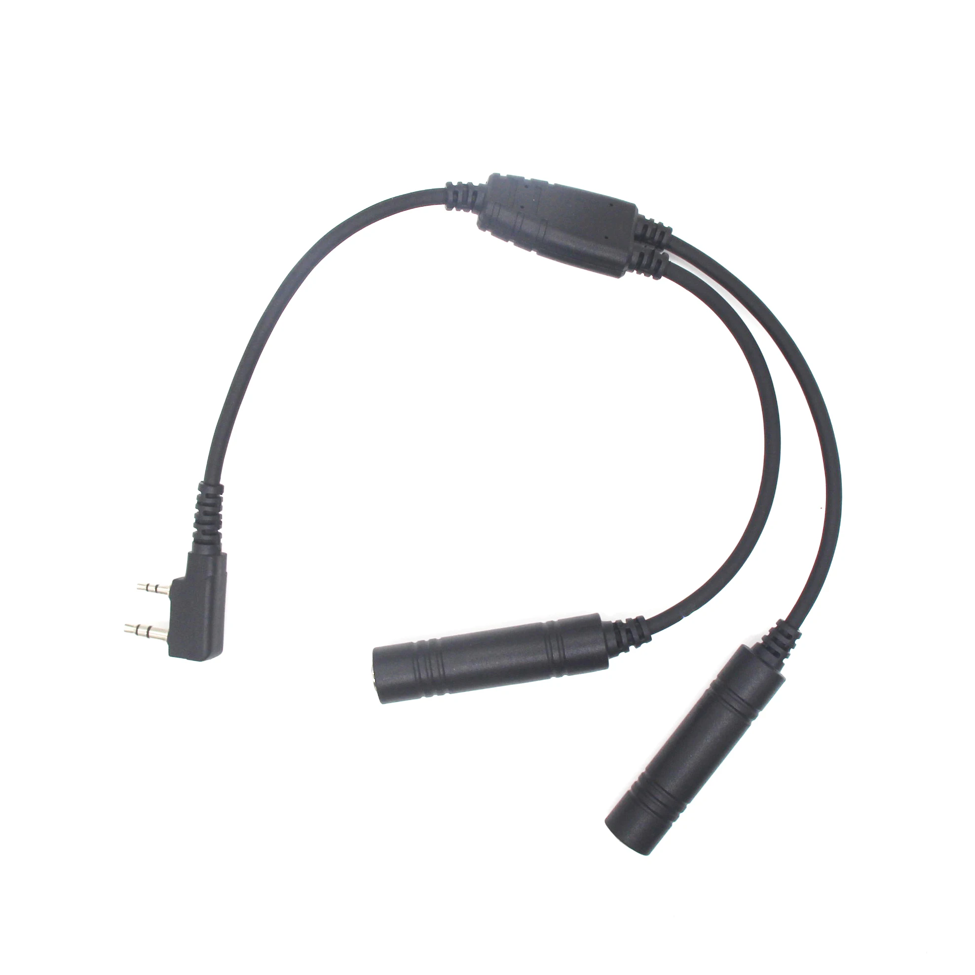 

General Aviation Helicopter Radio Mic Headset Adapter Extension Cable 2-Pin K port to U-174/U For Kenwood for Baofeng