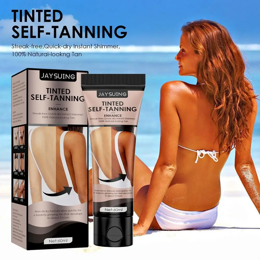 

60ml Sunless Self Tanning Lotion Bronze Quickly Coloring Face Body Natural Tan Cream Lasting Suntan Mousse Tan Lotion Body Care