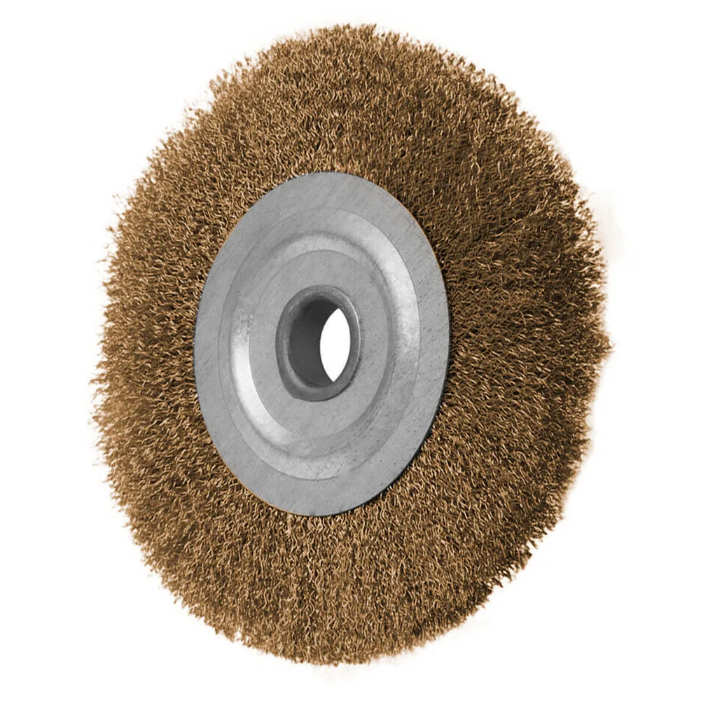 

Polishing Tools 3In Flat Crimped Stainless Steel Wire Wheel Brush For Angle Grinder 0.32in Bore Tools For Carpentry In Wood 1pc