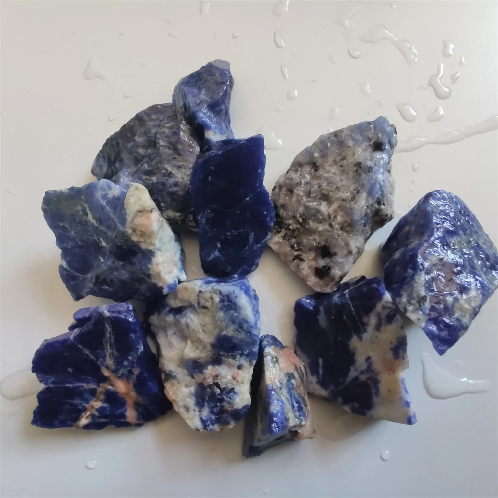 

100g Natural Raw Blue Sodalite Stone Diffuser Oils Stone Quartz Crystals Rock Healing Mineral Aquarium Home Decoration Gemstone