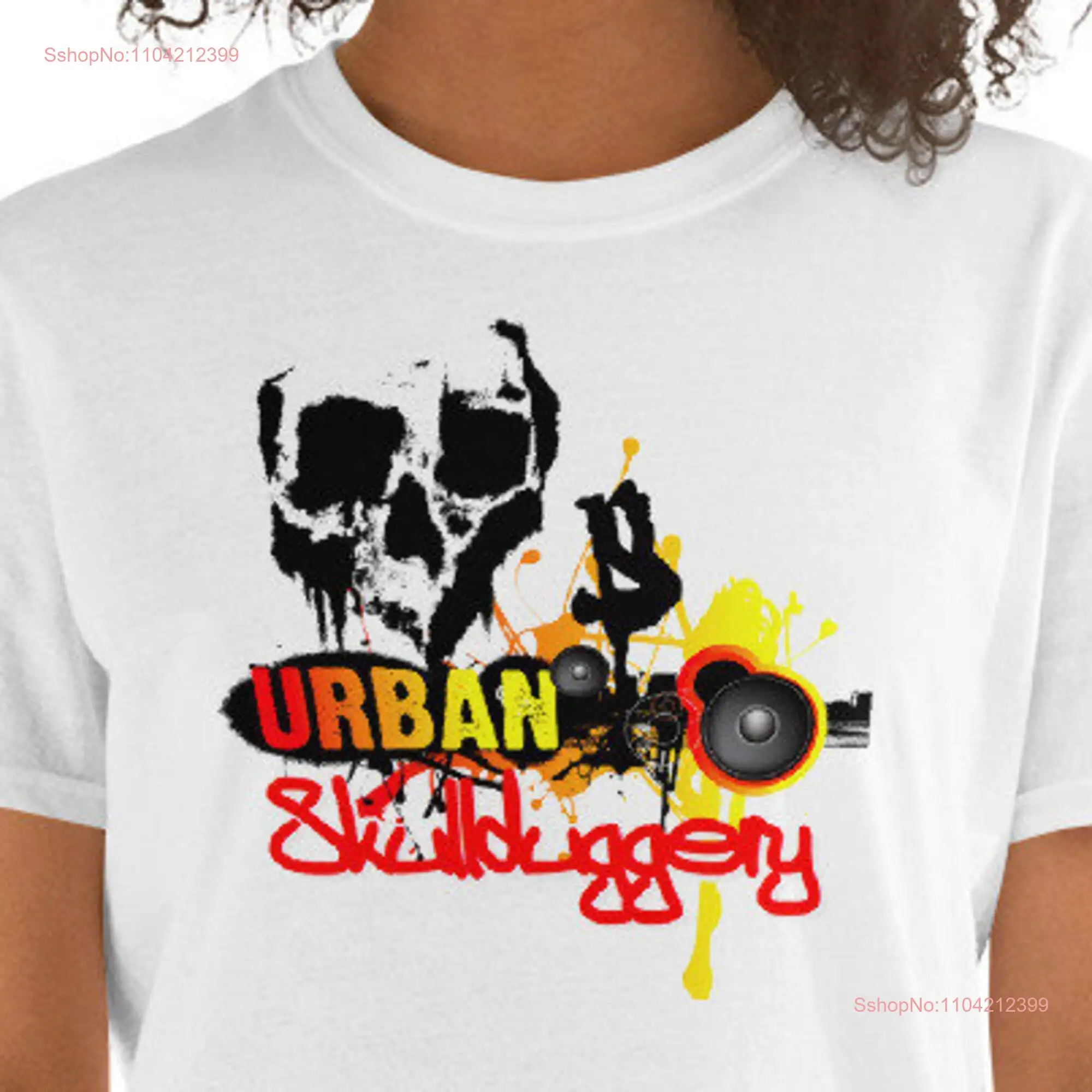 URBAN SKULLDUGGERY Bold Fun Футболка с дизайном черепа длинные или короткие рукава
