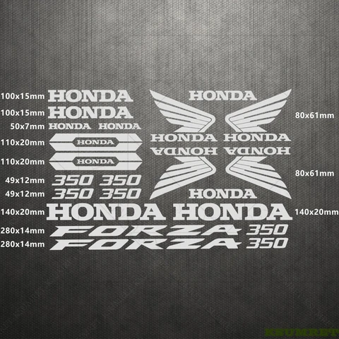 Для Honda FORZA350 мотоцикл наклейка логотип бак наклейки виниловый комплект