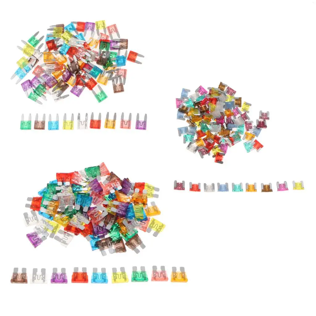 

270Ppcs Car Auto Truck SUV Fuses 5A 7.5A 10A 15A 20A 25A 30A 35A 40A