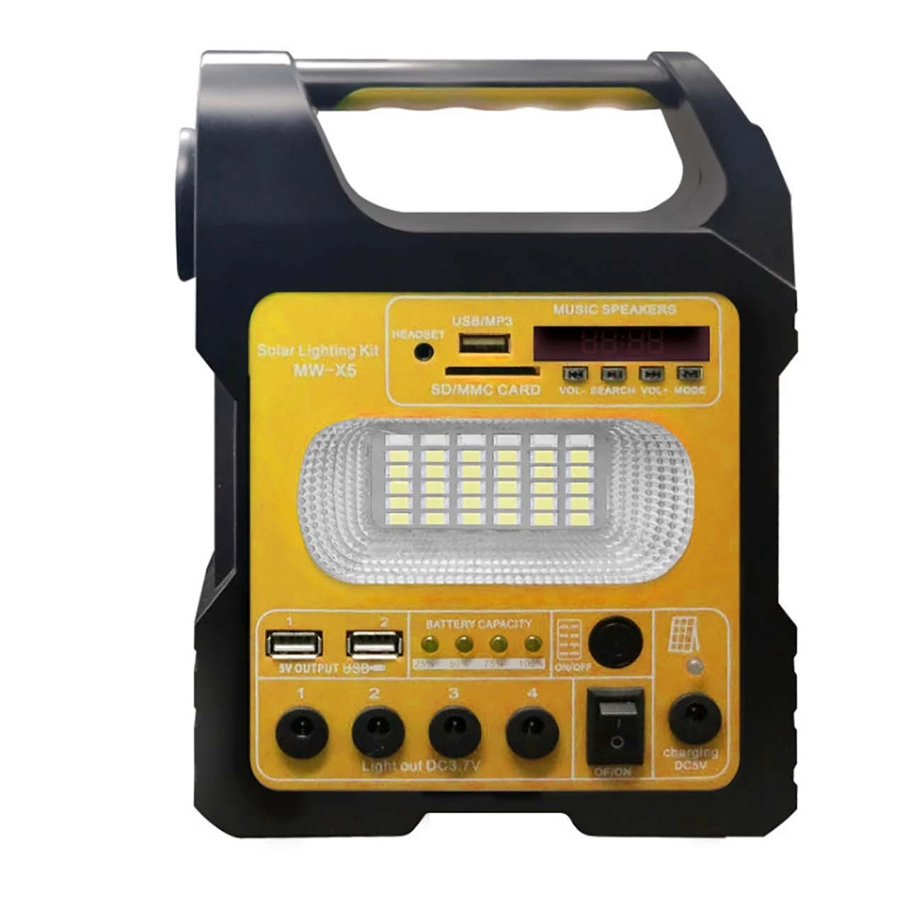 Pаспродажа 6 Вт портативный солнечный генератор, наружная мощность, мини-панель солнечных батарей, зарядка батареи, светодиодная система освещения с 3 ...