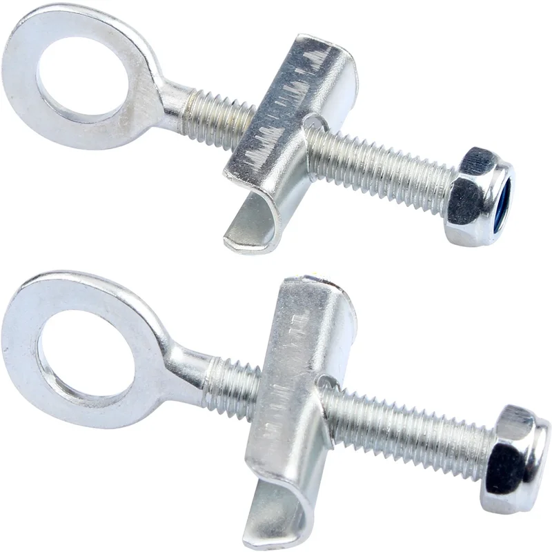 

2PC silver Chain Adjuster Tensioner For 47cc 49cc 2 Stroke Mini Moto Dirt Pocket Bike ATV Fixed Gear Bicycle Chain Adjust Bolt