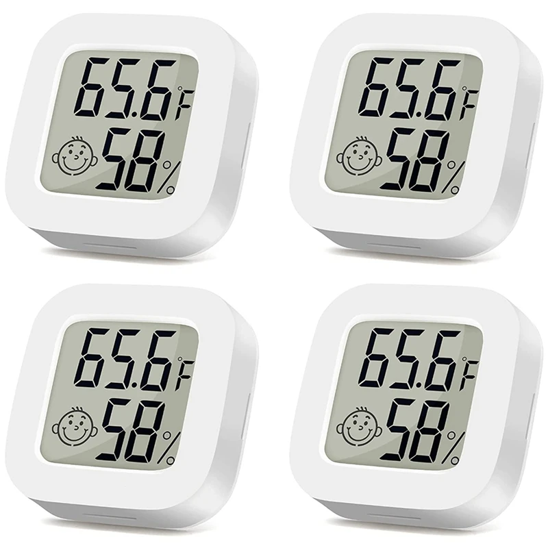 

Indoor Thermometer 4Pack, Humidity Gauge Meter Digital Hygrometer Room Thermometer For Home, Hight Accurate Temperature