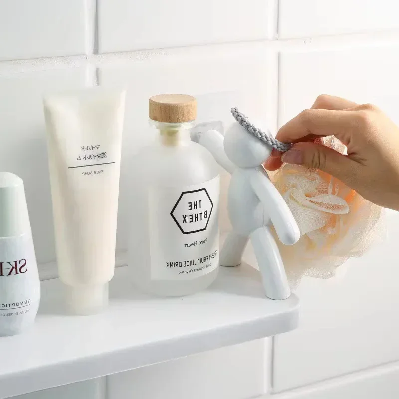 Самоклеящиеся полки для шампуня ванной комнаты стеллаж хранения полотенец душа