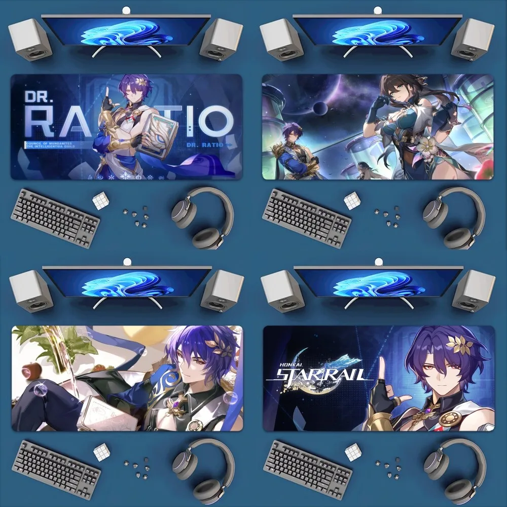 Коврик для мыши Honkai с антискользящим покрытием офисный большой резиновый коврик