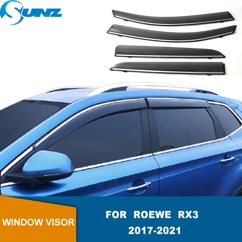 

Козырек для бокового окна для Roewe RX3 2017 2018 2019 2020 пластиковый Наружный козырек для вентиляционных оттенков Защита от солнца и дождя солнцезащ...