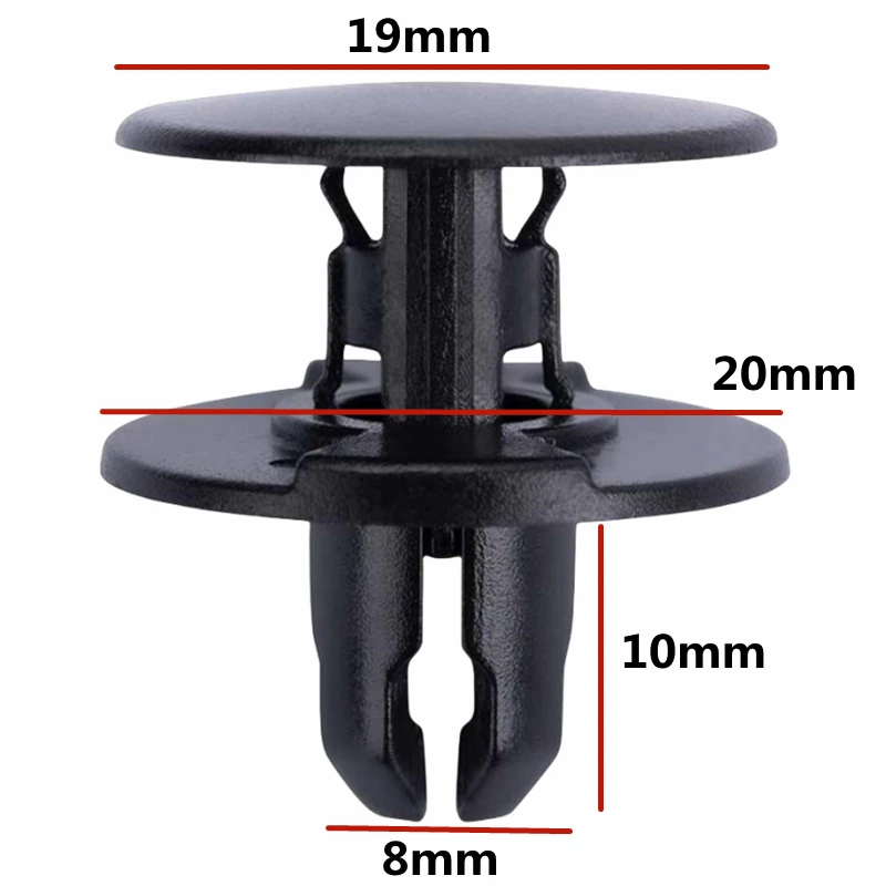 

20 шт. для отверстия 8 мм OE: 91501TR0003, фиксаторы автомобильного бампера, крепежные зажимы, пластиковые заклепки для крыльев автомобиля, зажим B242