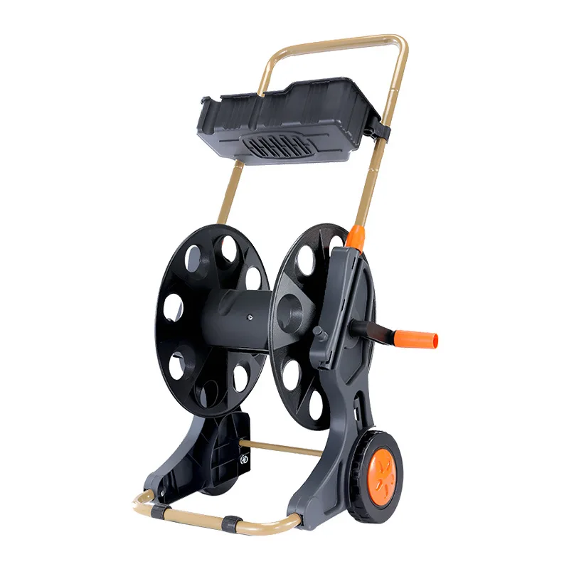 Light Duty Hose Reel Portable Hand-push Water Pipe Cart 4S Shop Car Wash Garden Irrigation System Storage Rack Hose Reel Car